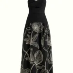 Vestido Carioca - Negro Bordado