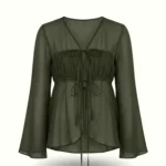 The Ripple Blouse - Verde