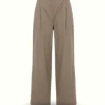 The Wrap Trouser - Taupe