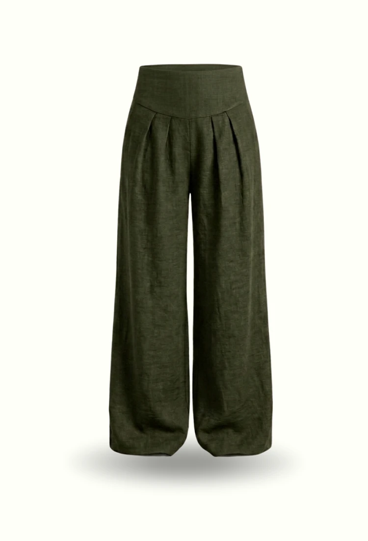 pantalon verde 1 The Sculp Pant - Verde Olivo - Image 1